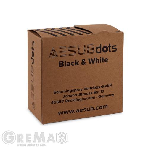 Подготовка 3D принтиране и сканиране AESUB black&white маркери за 3D сканиране